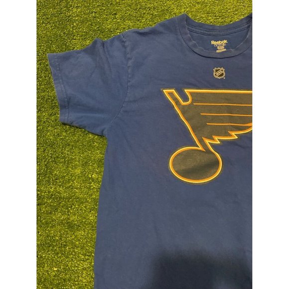 Retro Reebok St. Louis Blue Patrik Berglund #21 jersey t-shirt medium blue NHL - Picture 5 of 10